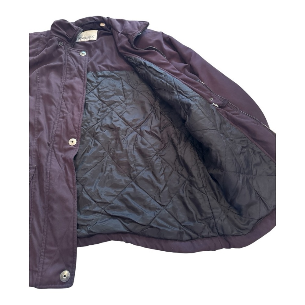 Vintage London Fog Black Heavyweight Soft Shell Insulated Women’s XL Zip Jacket - Picture 5 of 9